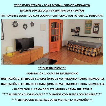 Todosierranevada - Duplex 4 Dormitorios - Vistas Espectaculares A La Montana เซียร์ราเนบาดา ภายนอก รูปภาพ